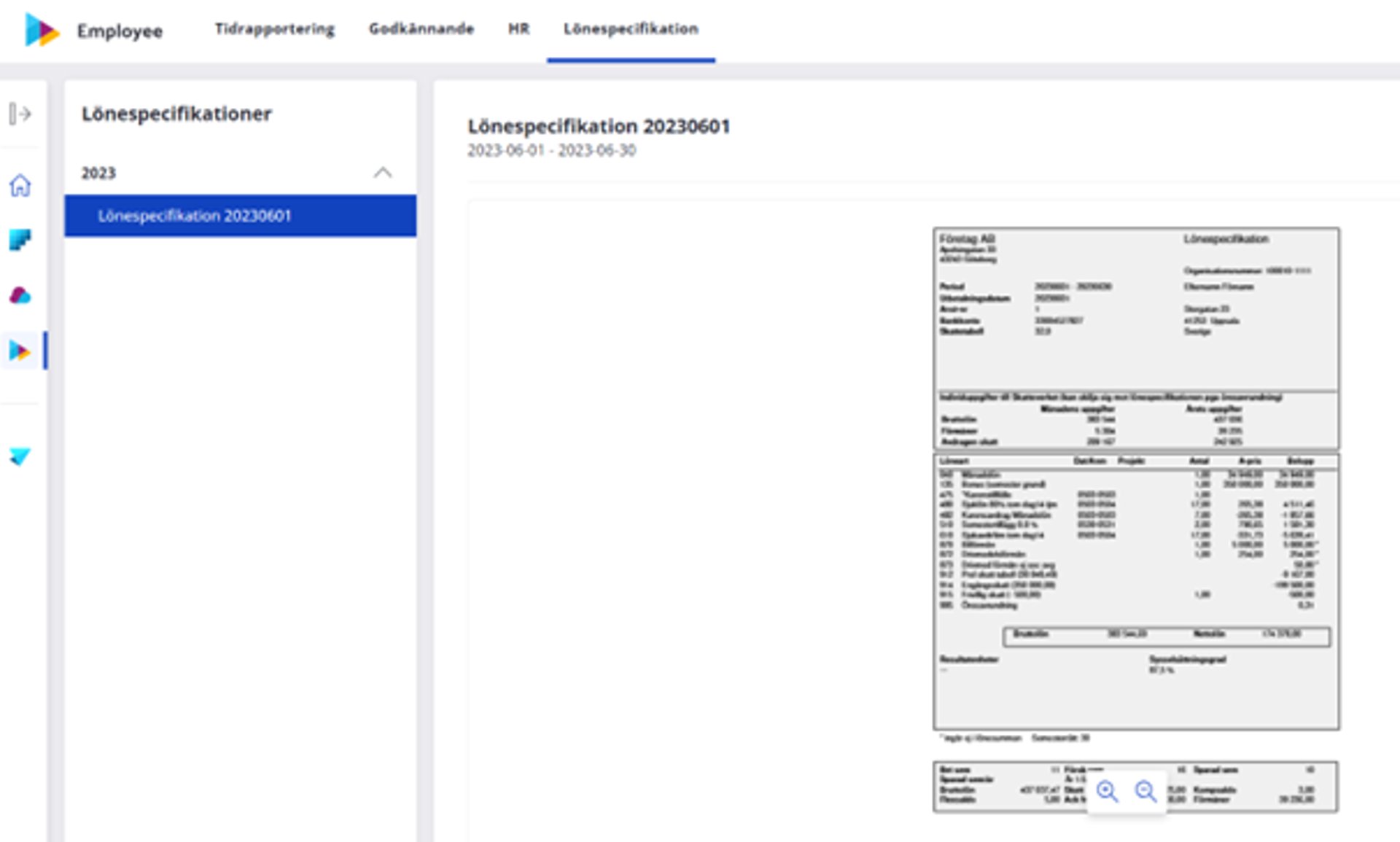 Cozone payslip