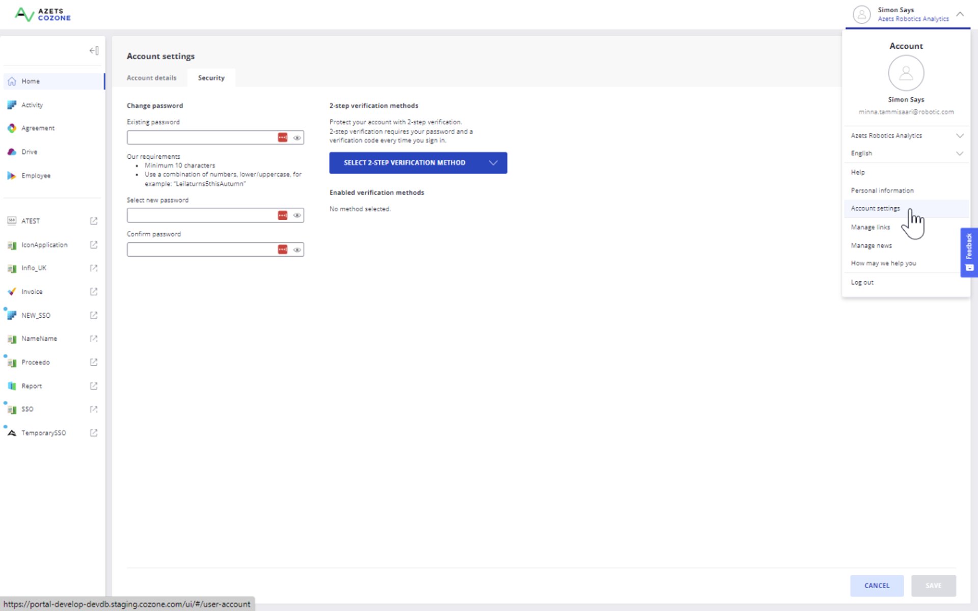Cozone portal 9