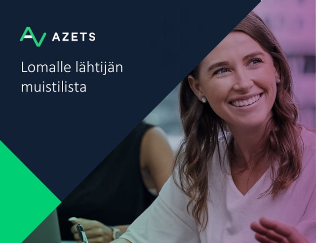 Lomalle lähtijän muistilista